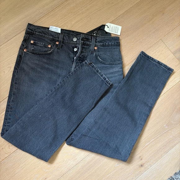 Levi's Premium 501 Skinny Jeans - washed black button fly - Picture 2 of 4